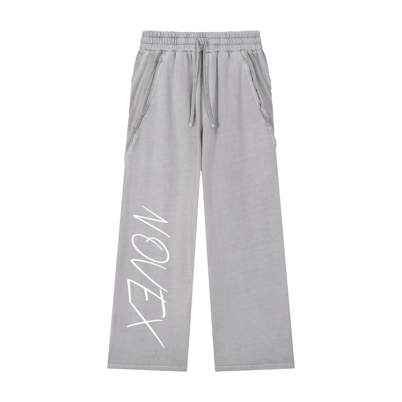 Snow Washed Tape Raw Edge Sweatpants