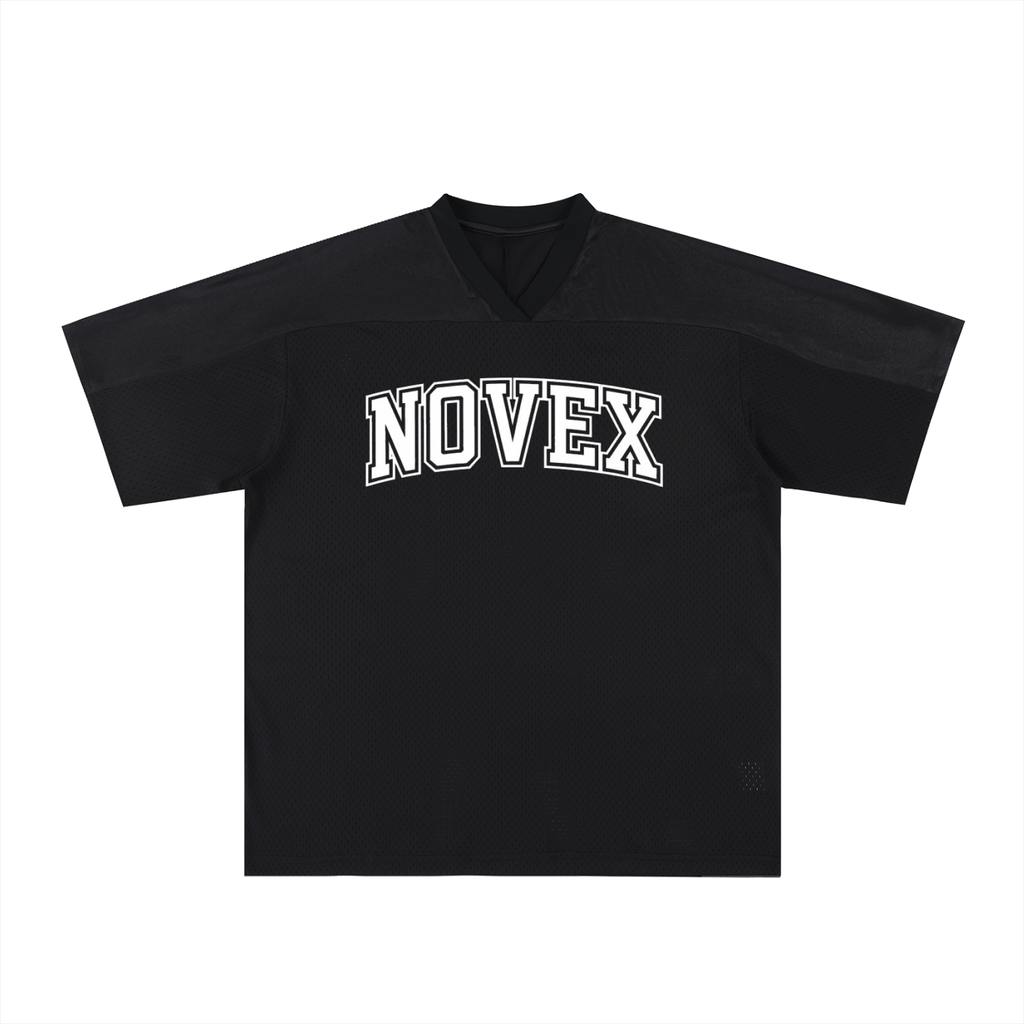 Oversized Mesh V-Neck Soccer Jersey