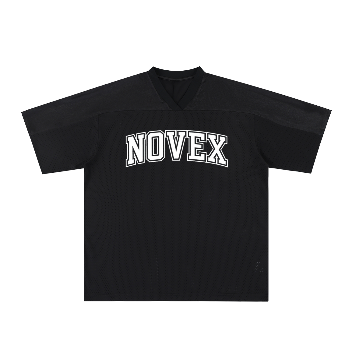 Oversized Mesh V-Neck Soccer Jersey