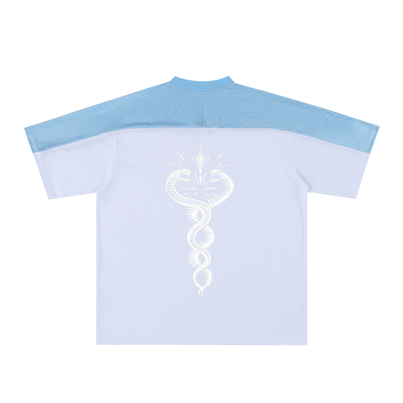 Oversized Mesh V-Neck Soccer Jersey