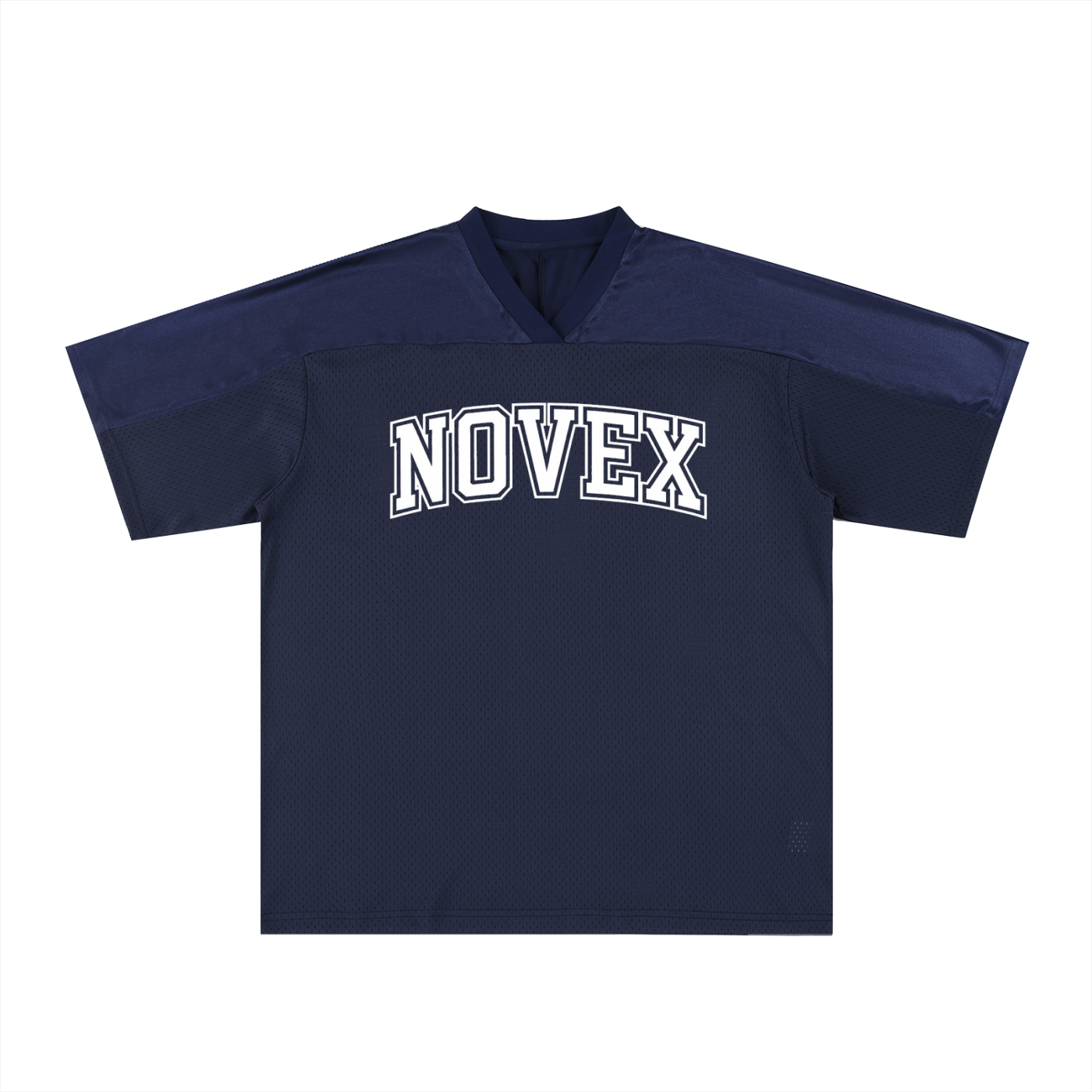 Oversized Mesh V-Neck Soccer Jersey