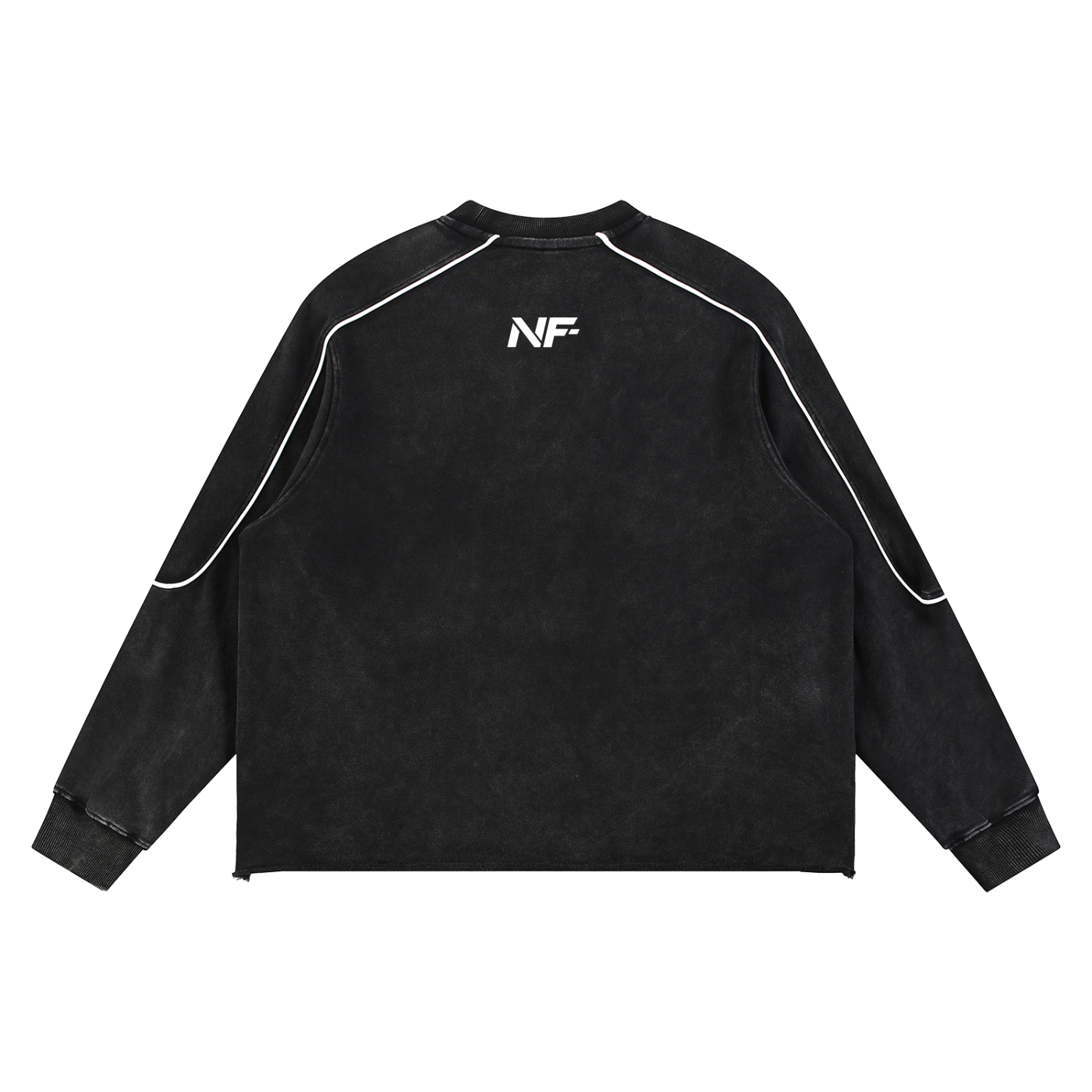 Mineral Wash Piping Raw Hem Sweatshirt