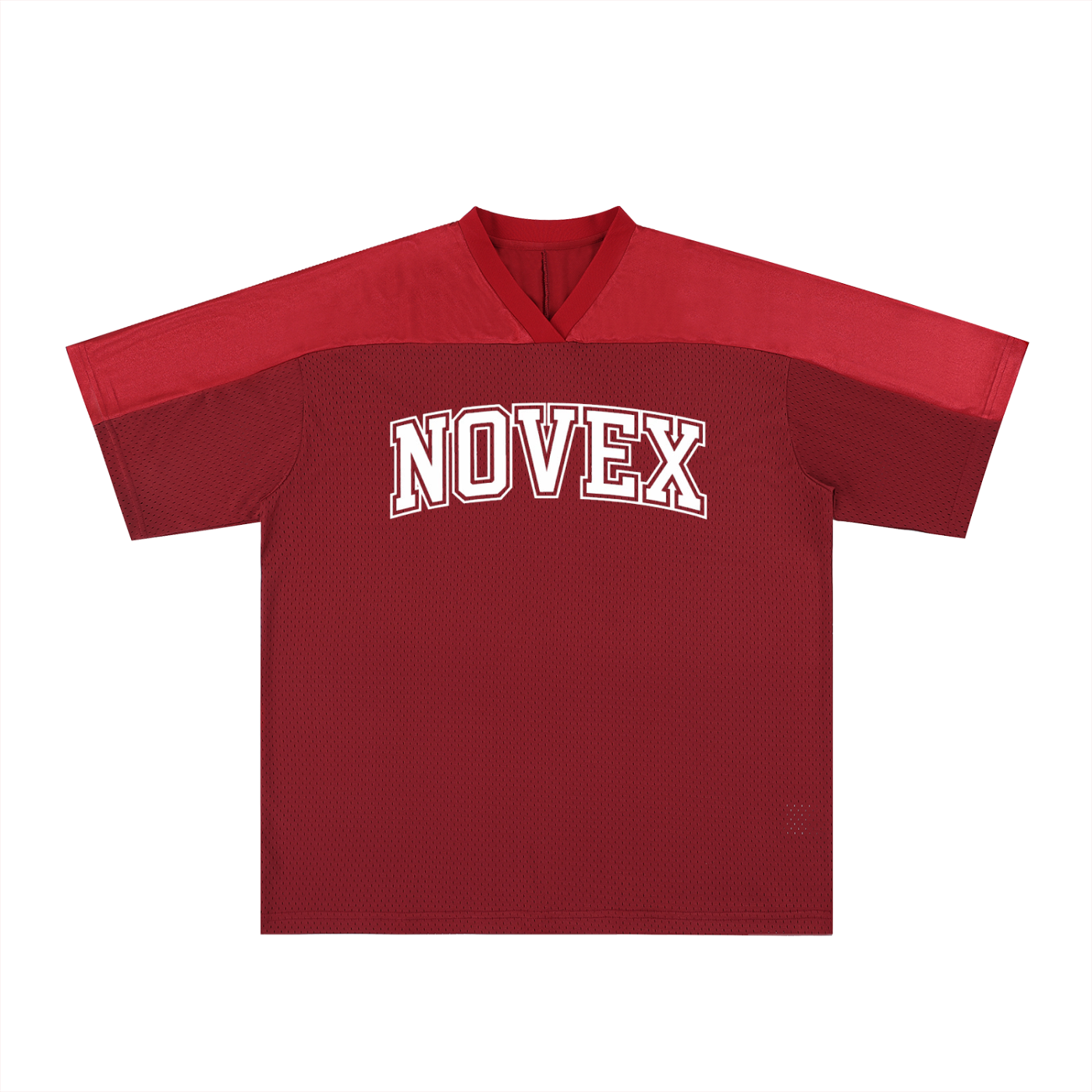 Oversized Mesh V-Neck Soccer Jersey