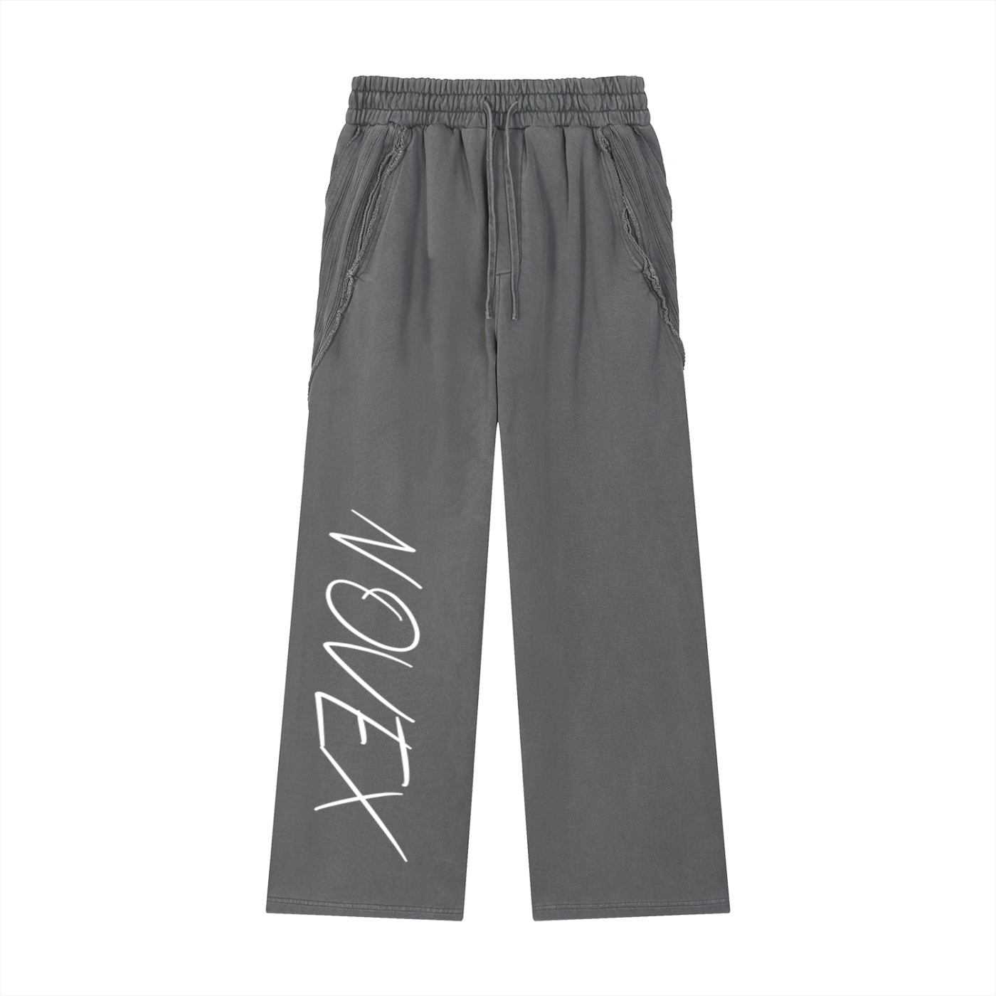 Snow Washed Tape Raw Edge Sweatpants