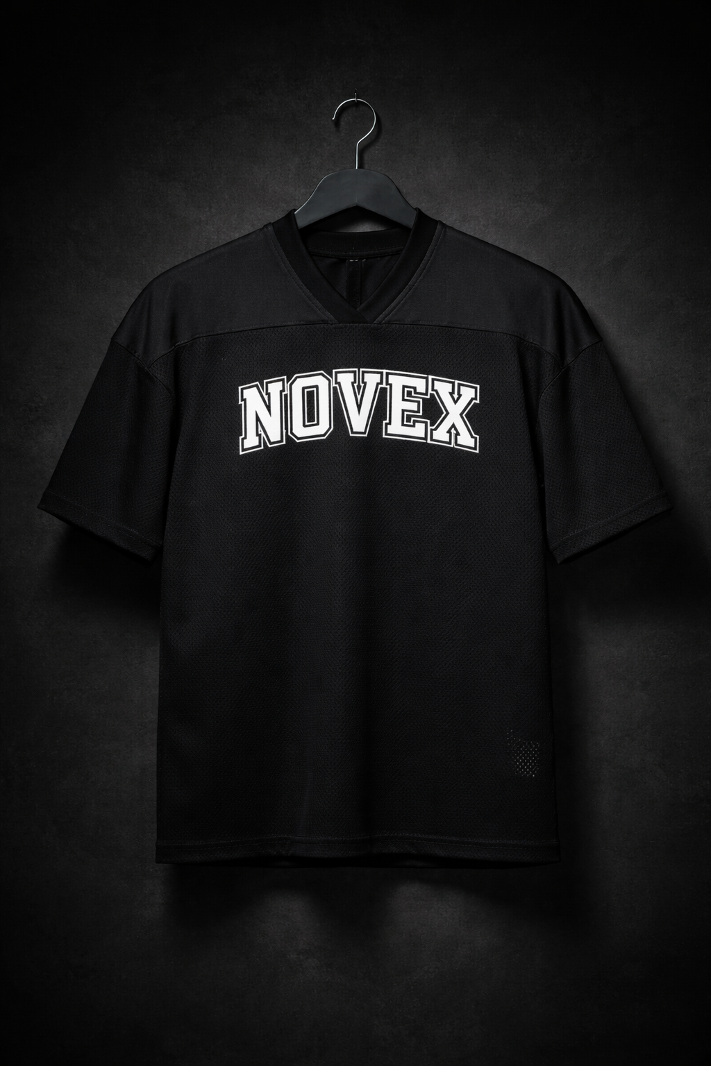 Oversized Mesh V-Neck Soccer Jersey
