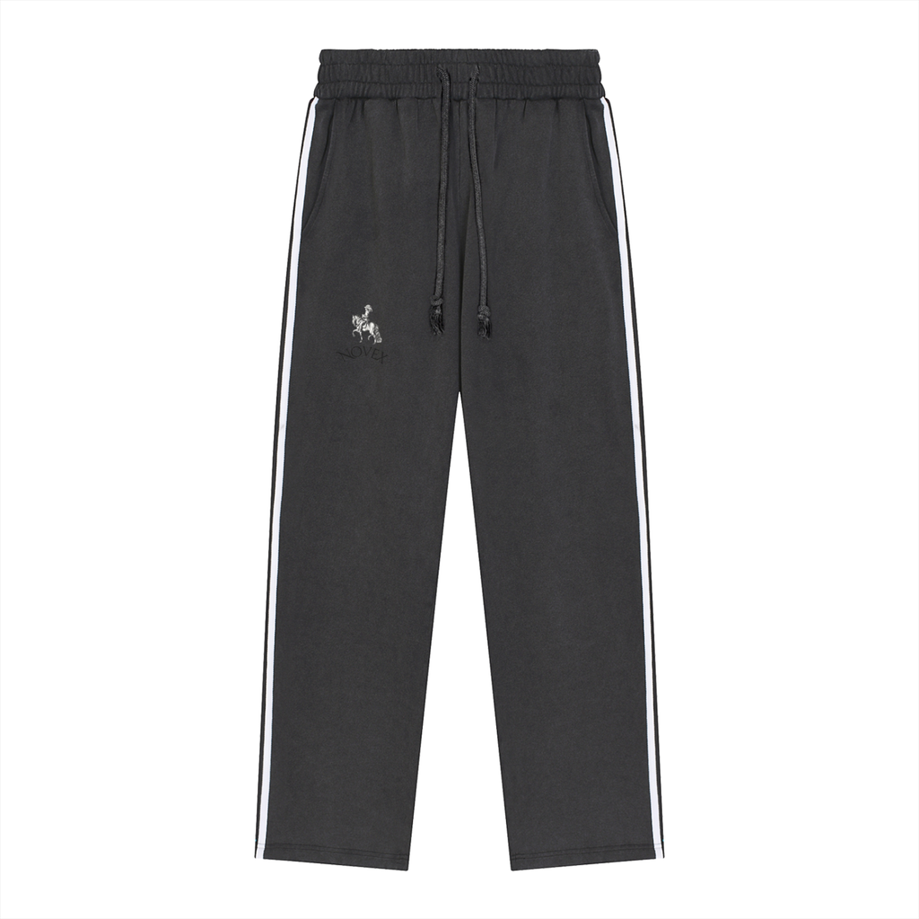 Snow Washed Contrast Tape Sweatpants