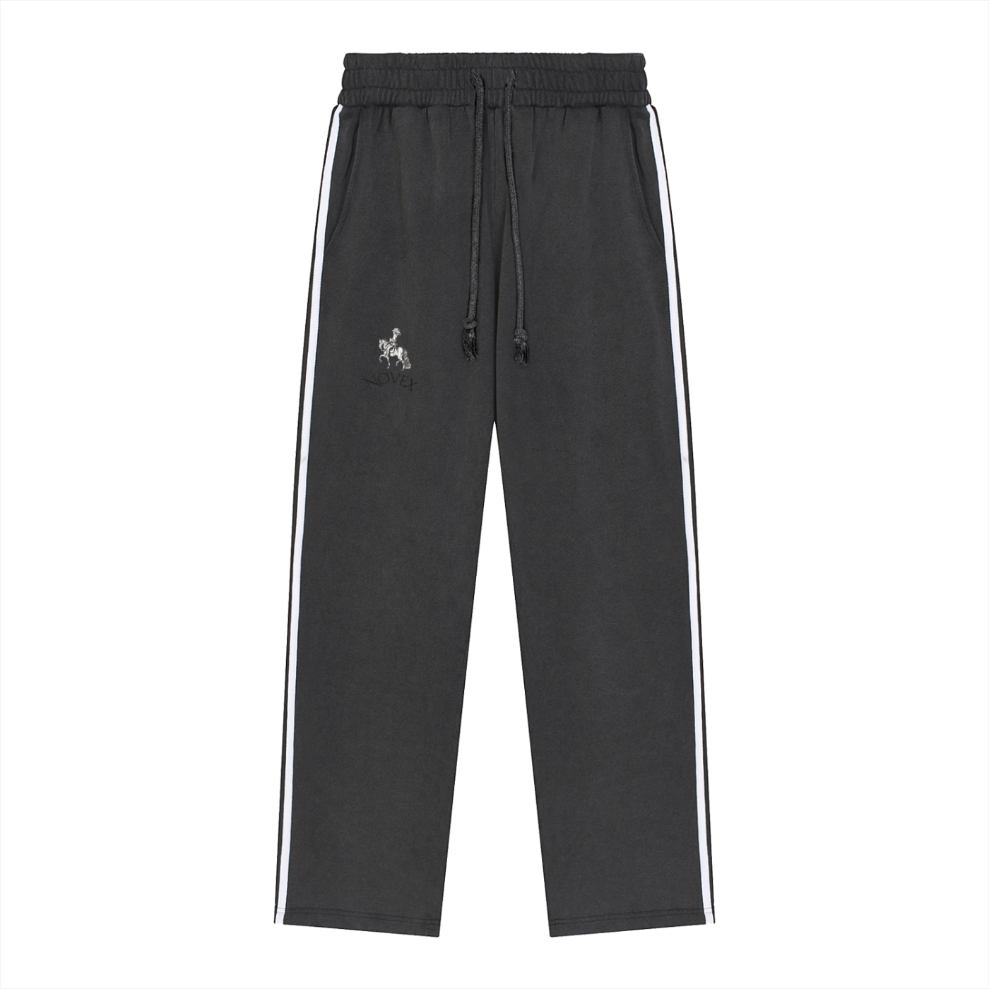 Snow Washed Contrast Tape Sweatpants