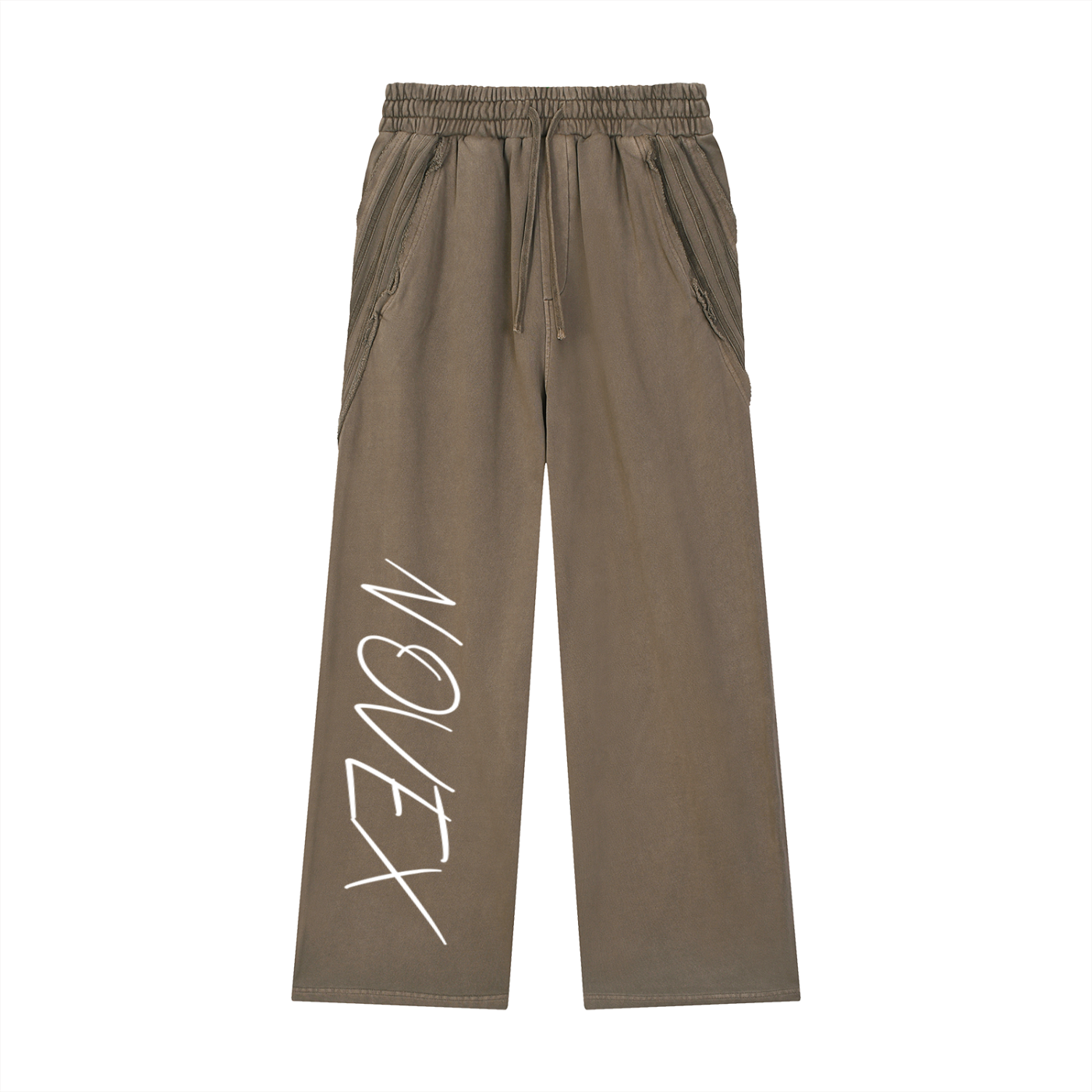 Snow Washed Tape Raw Edge Sweatpants